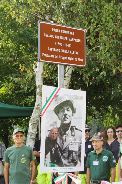 Intitolazione del Parco al nostro Capitano Gasparini